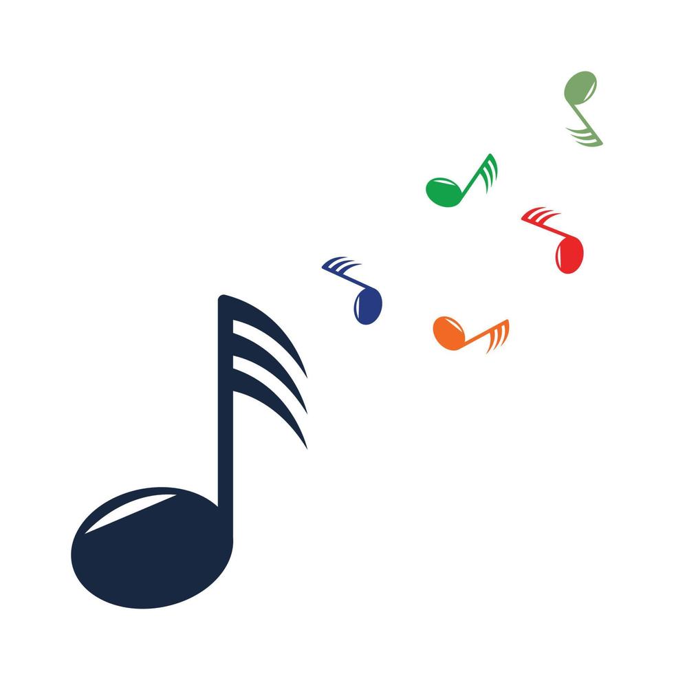 conception de note de musique icône vector illustration