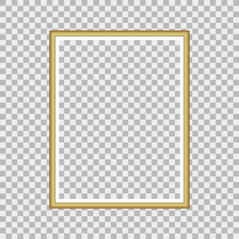 cadre doré, design pour votre contenu. vecteur