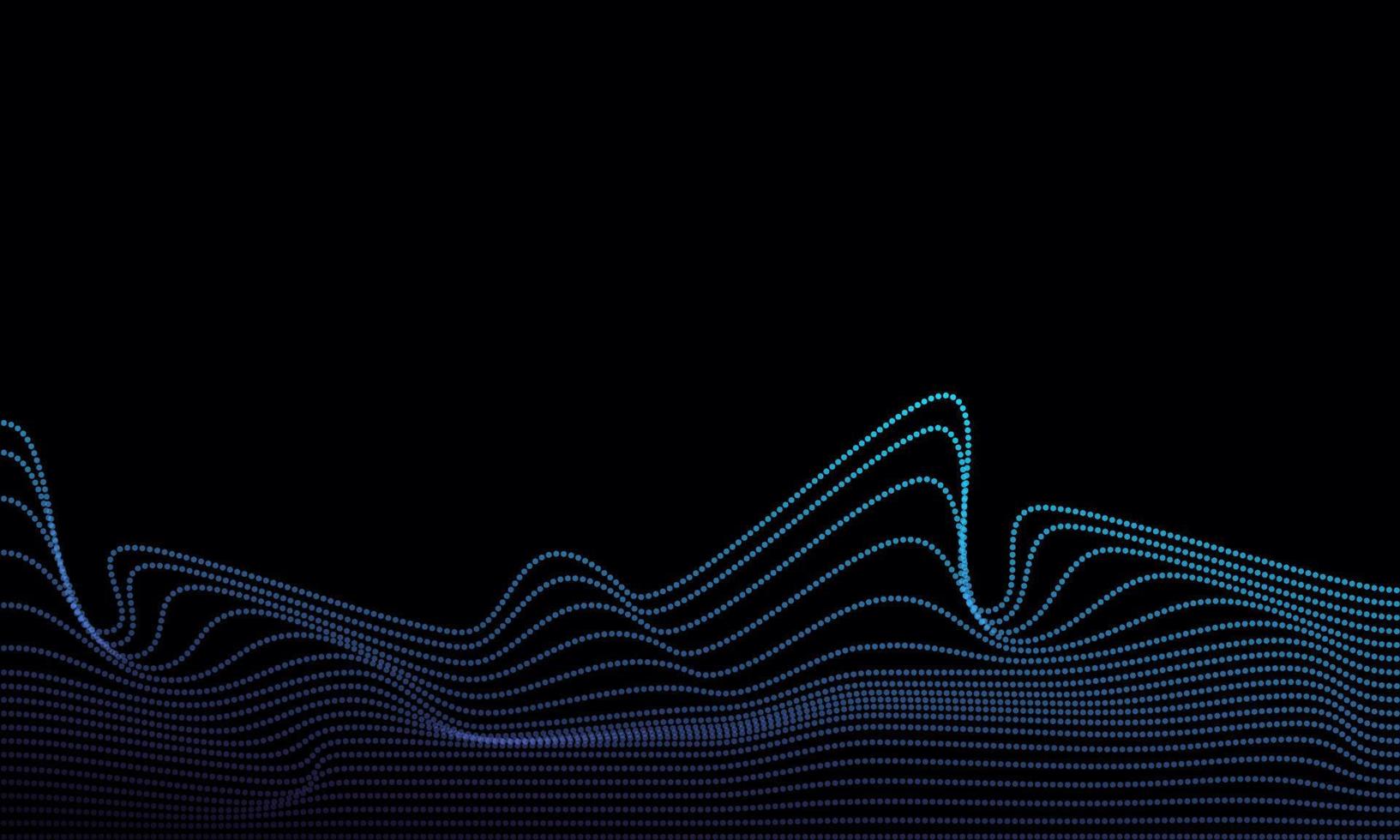 stock illustration paysage numérique abstrait particules fluides cyber et technologie fond vecteur partie 5