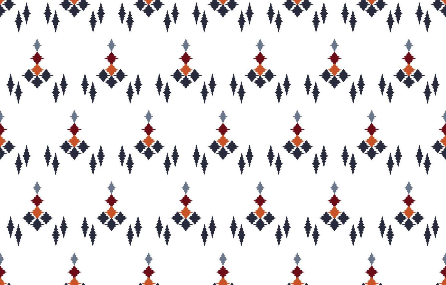 art abstrait ethnique ikat. motif harmonieux de broderie tribale, folklorique et de style mexicain. ornement d'art géométrique aztèque print.design pour tapis, papier peint, vêtements, emballage, tissu, couverture, textile vecteur