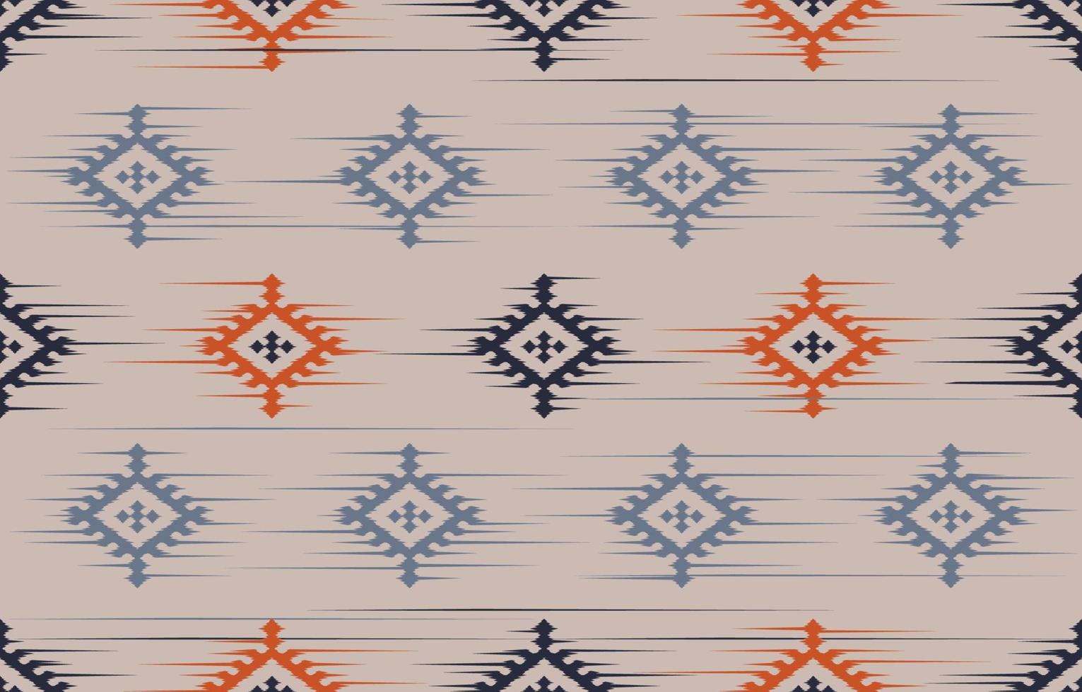 art abstrait ethnique ikat. motif harmonieux de broderie tribale, folklorique et de style mexicain. ornement d'art géométrique aztèque print.design pour tapis, papier peint, vêtements, emballage, tissu, couverture, textile vecteur