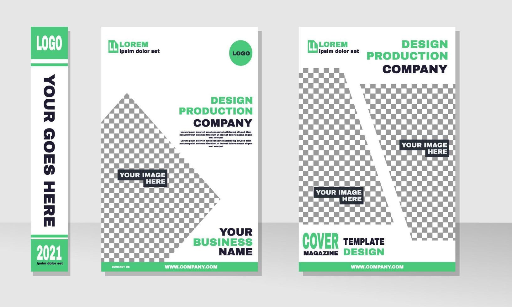 modèle de conception de portefeuille abstrait stock vecteur rapport de brochure minimal dépliants d'affaires affiche de magazine