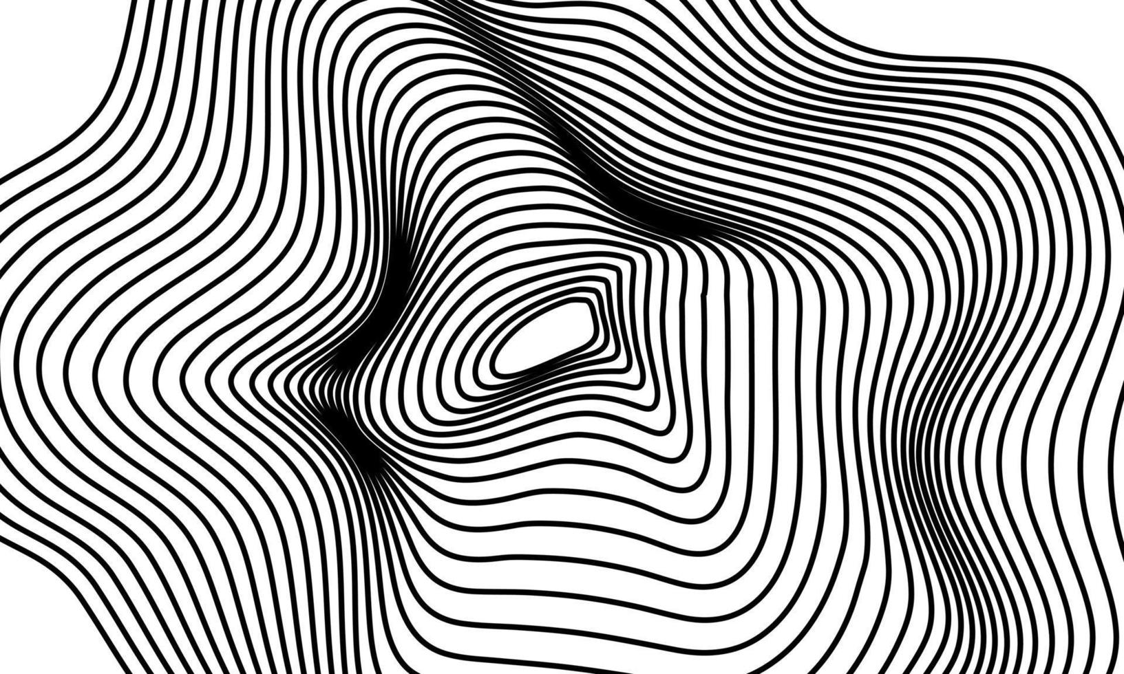 stock vecteur abstrait illusion d'optique lignes fond noir et blanc illusions conception conceptuelle partie 11