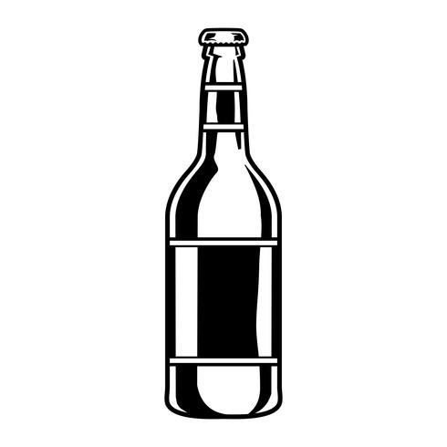 illustration vectorielle d&#39;une bouteille de bière vecteur