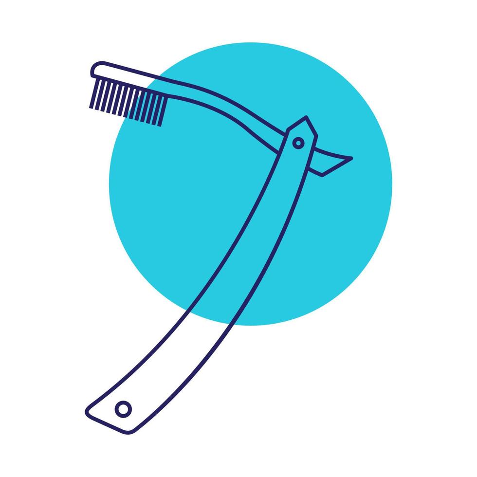 lignes abstraite brosse à dents logo symbole icône vecteur conception graphique illustration