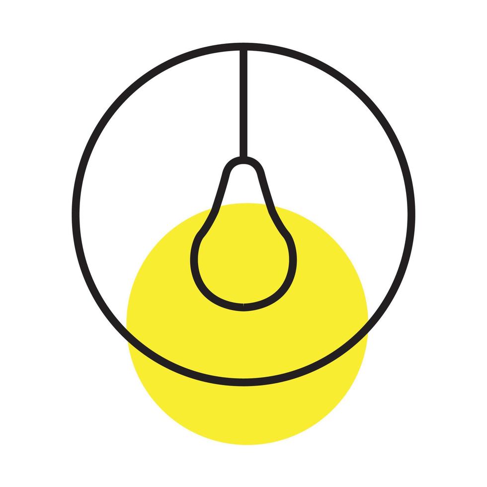 fruit lumière lampe intérieur logo symbole vecteur icône conception illustration graphique
