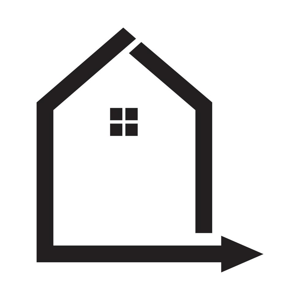 droit maison choix logo symbole vecteur icône illustration graphisme