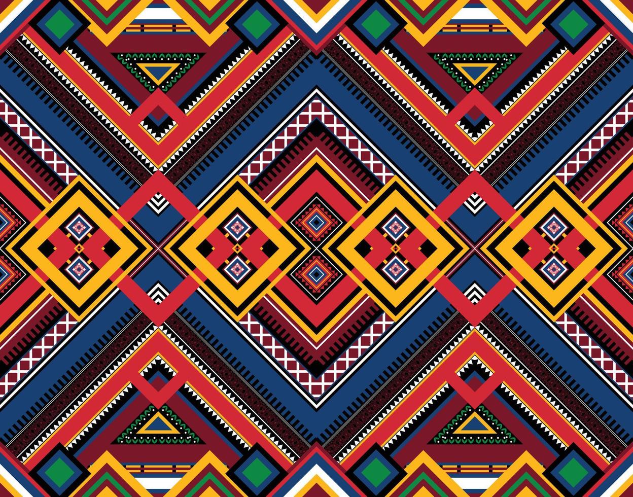 motif ethnique géométrique oriental harmonieux pour le fond ou le papier peint. conception de rideau de sol en moquette vecteur