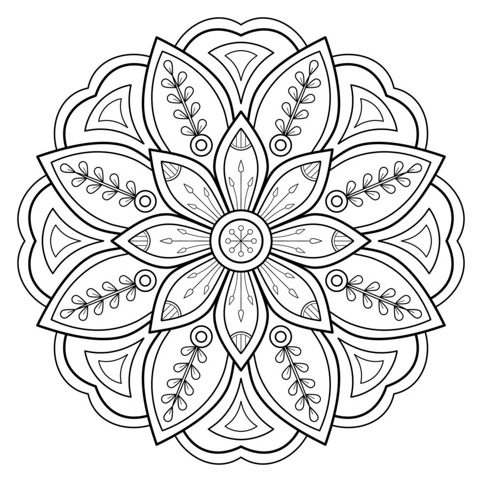 motif de mandala abstrait vectoriel