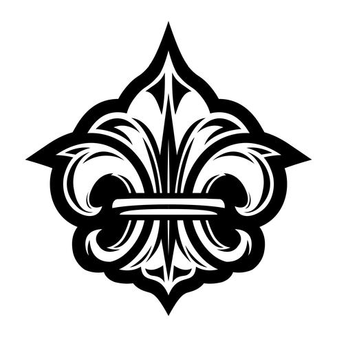 Fleur de lis symbole vecteur