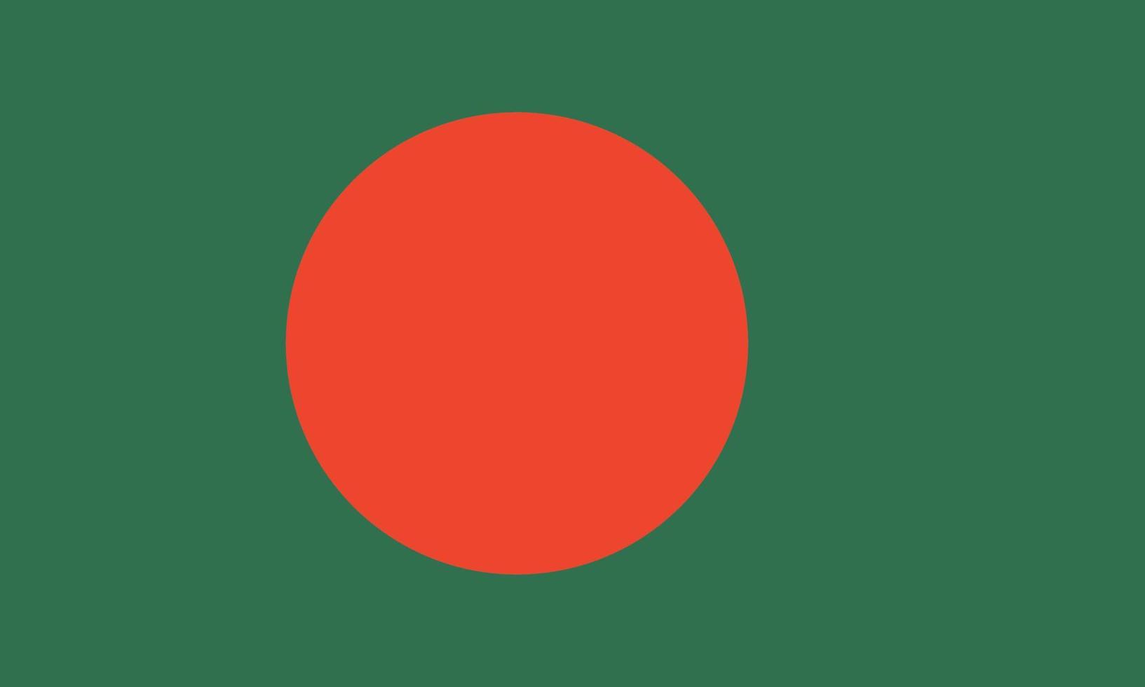 drapeau bangladais. couleurs et proportions officielles. drapeau national du Bangladesh. vecteur