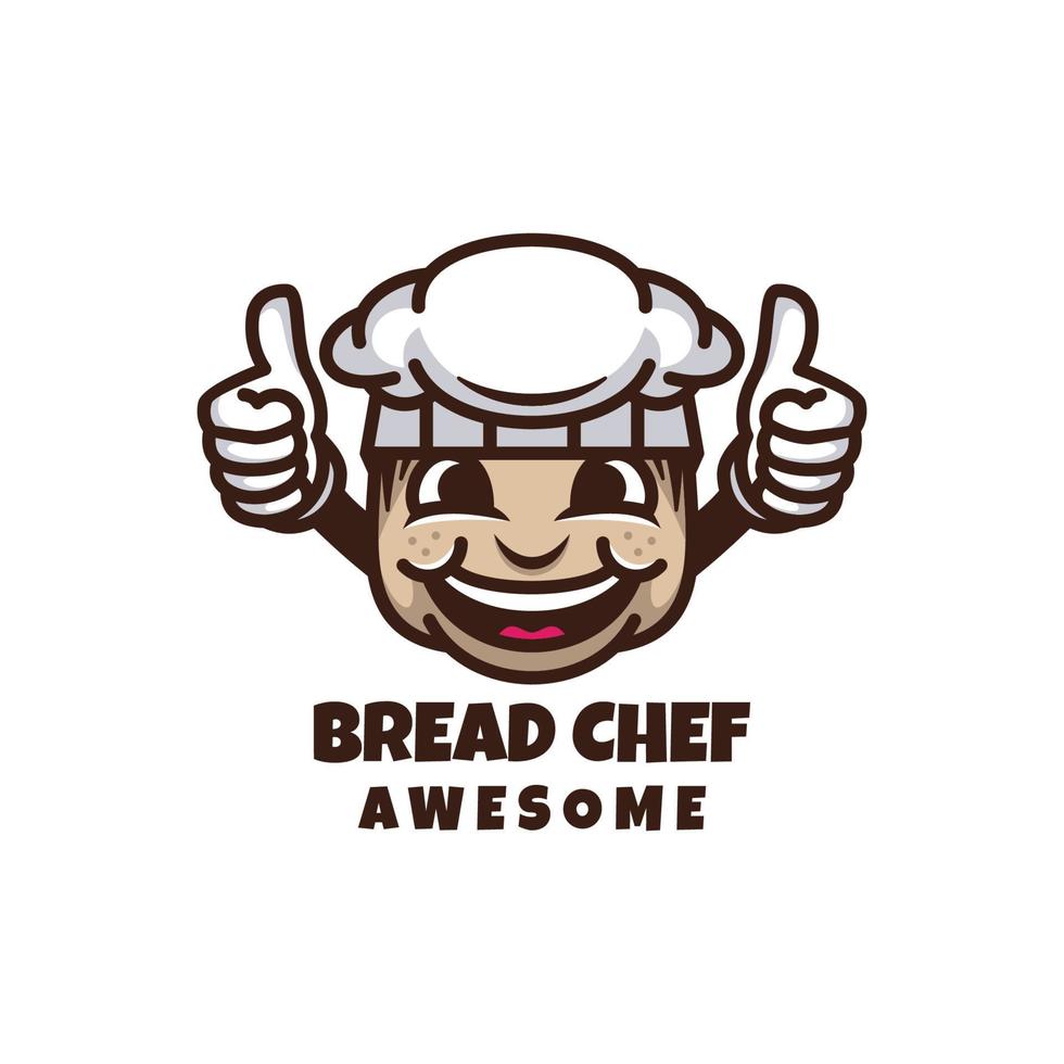 illustration graphique vectoriel du chef de pain, bon pour la conception de logo
