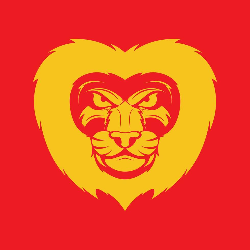 visage tigre avec lion barbe logo design vecteur symbole graphique icône signe illustration idée créative