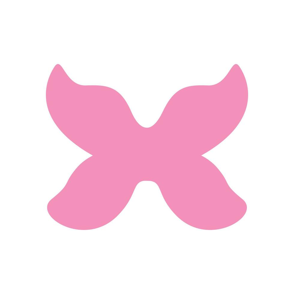 initiale x ou lettre x animal insecte papillon ailes logo vecteur icône illustration design