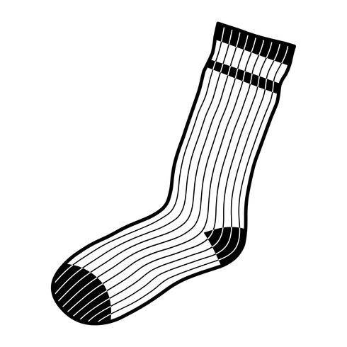 Chaussettes Vêtements pour les pieds vecteur