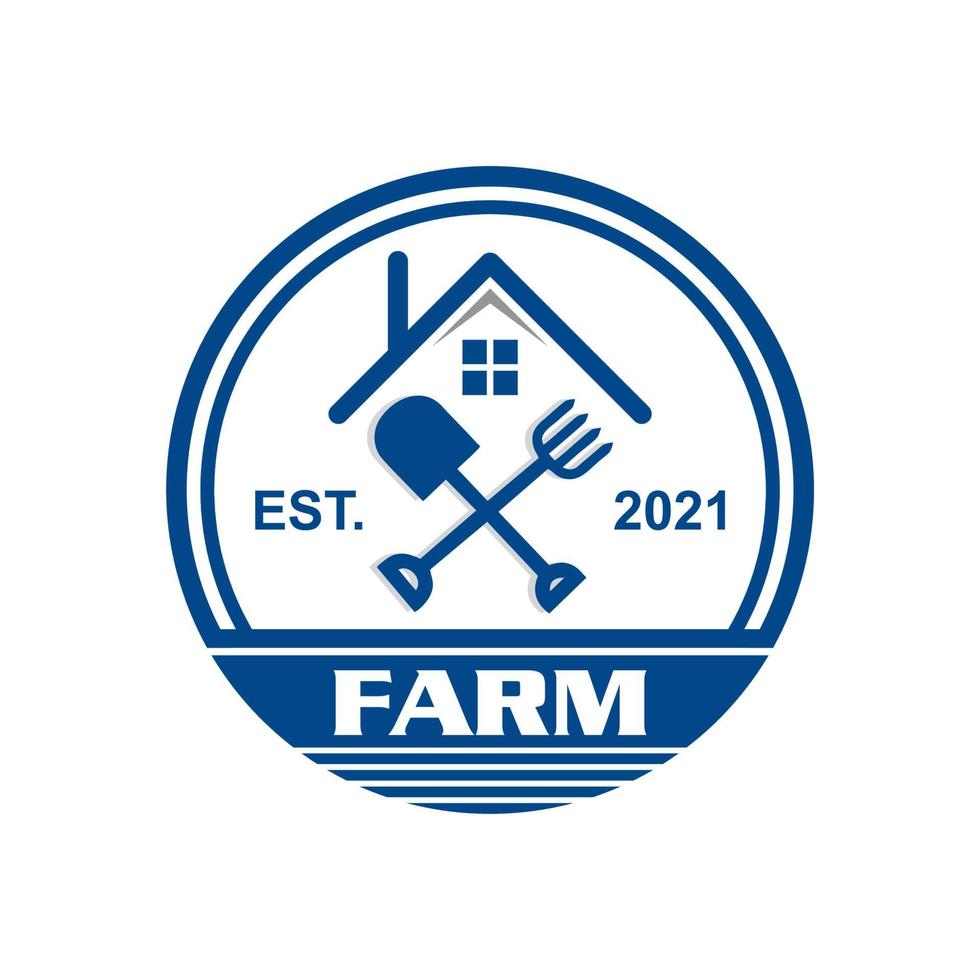 logo de la ferme, vecteur du logo de la nature