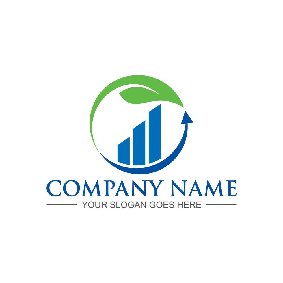 logo financier, vecteur de logo graphique