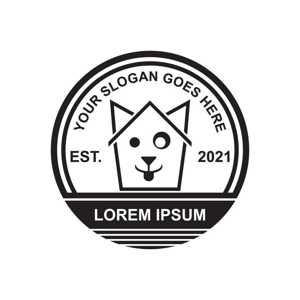 logo de soins pour animaux de compagnie, logo vétérinaire vecteur