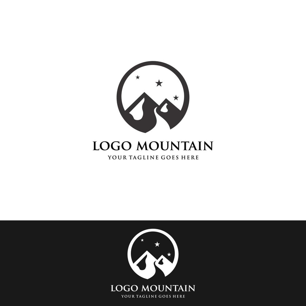 icône du logo de la montagne. vecteur