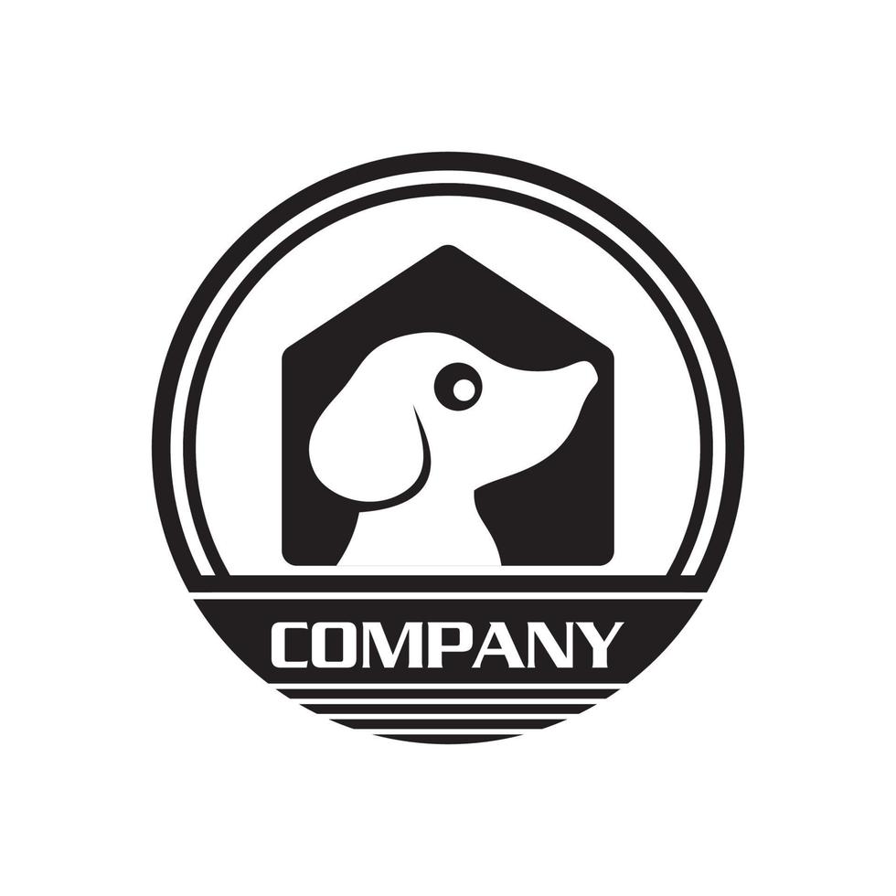 logo de maison pour animaux de compagnie, logo vétérinaire vecteur