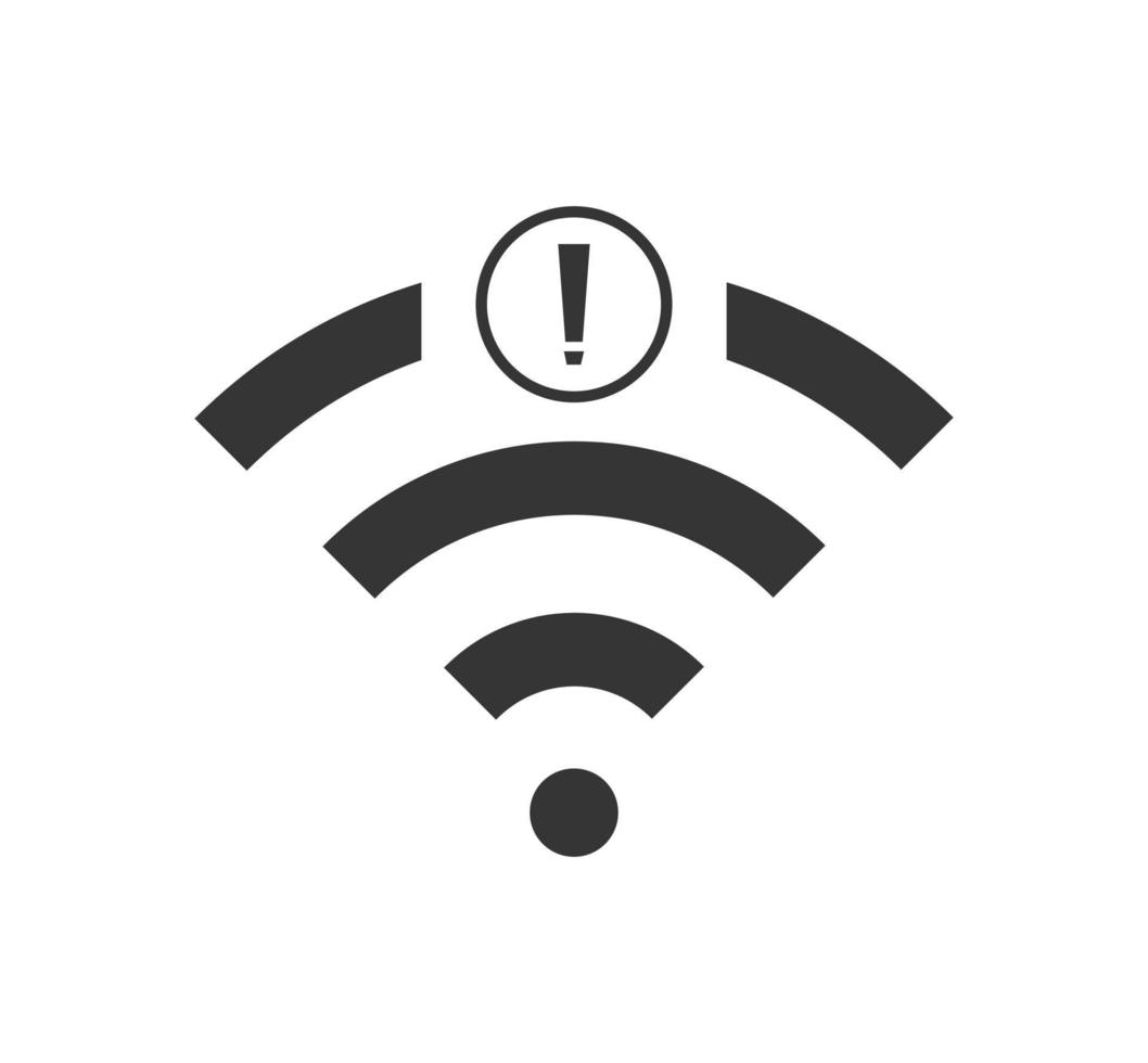 pas d'icône de connexion wi-fi, pas d'icône sans fil wifi vecteur