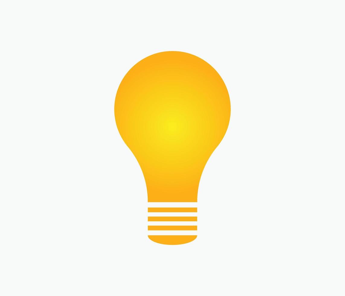 ampoule icône signe illustration vectorielle couleur jaune vecteur