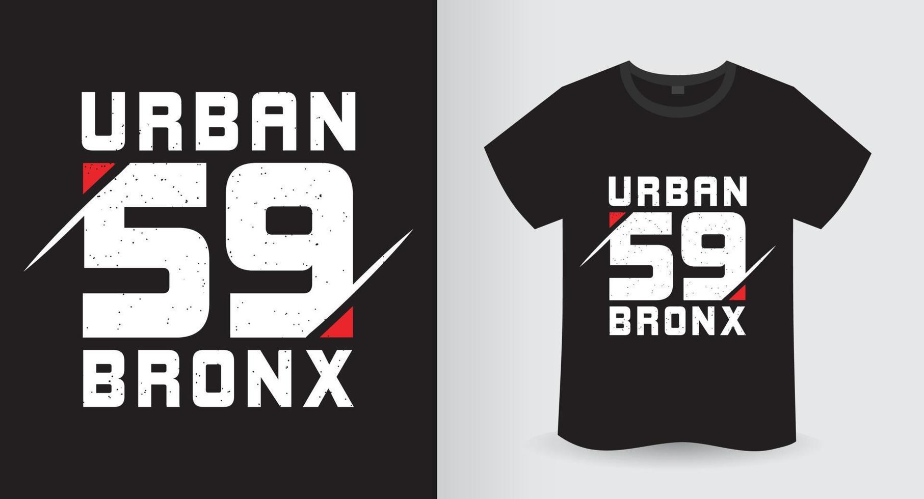 conception de t-shirt urbain cinquante neuf bronx vecteur