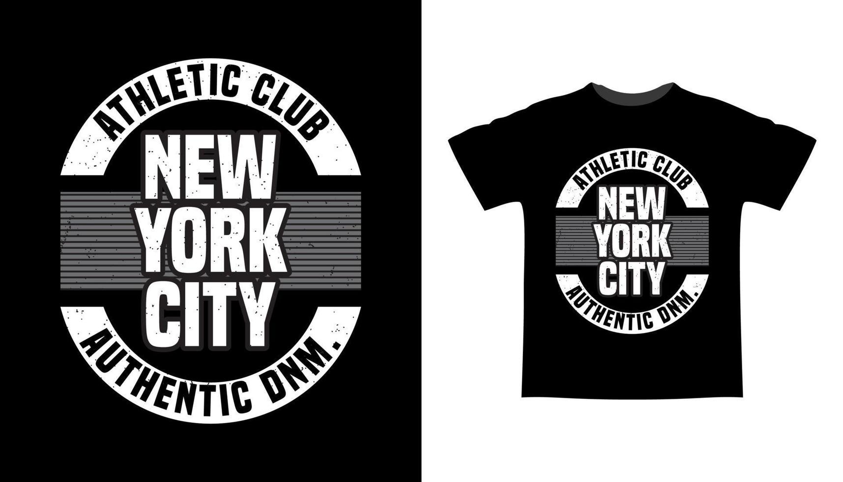conception de t-shirt de typographie de la ville de new york vecteur