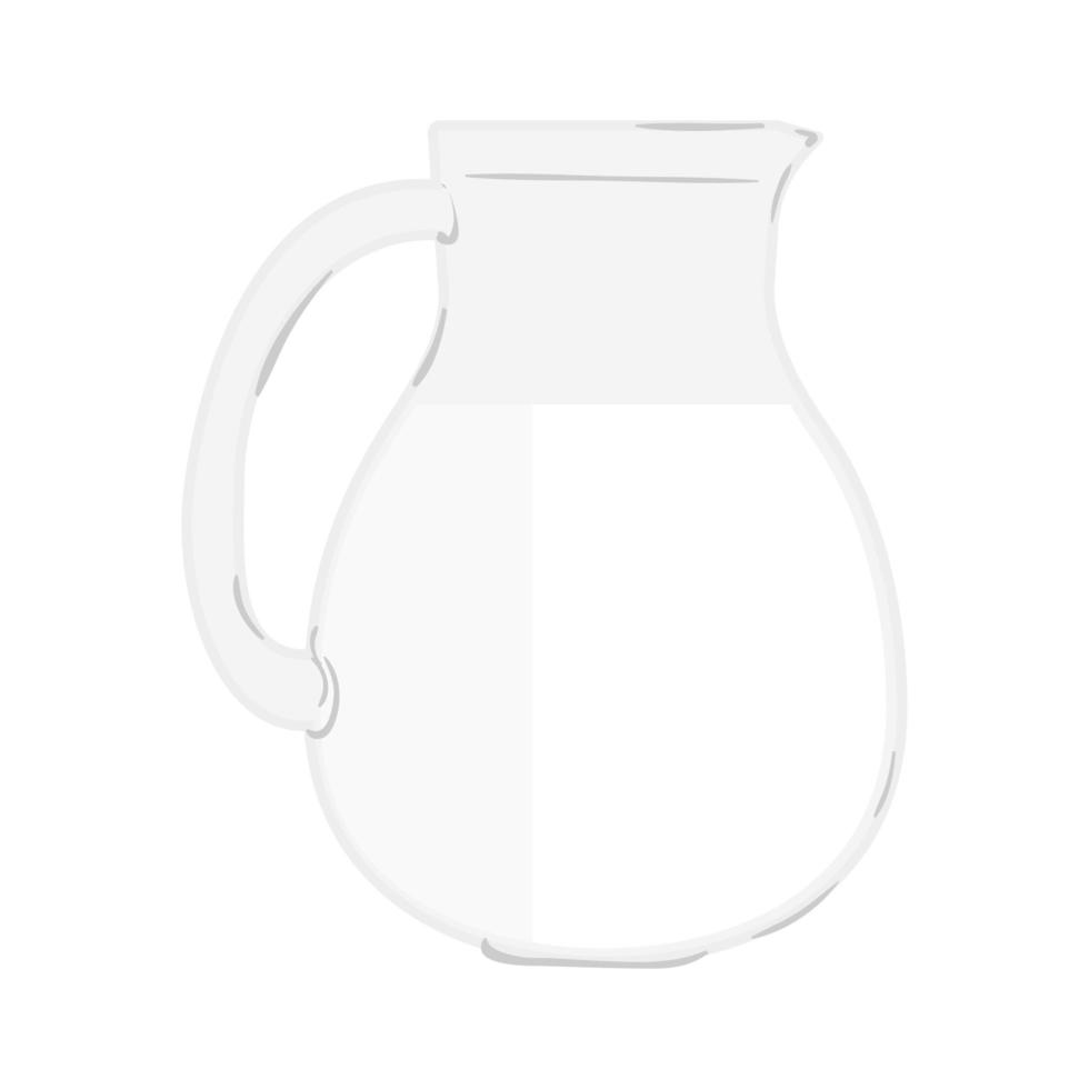 lait dans une illustration de pot en verre vecteur