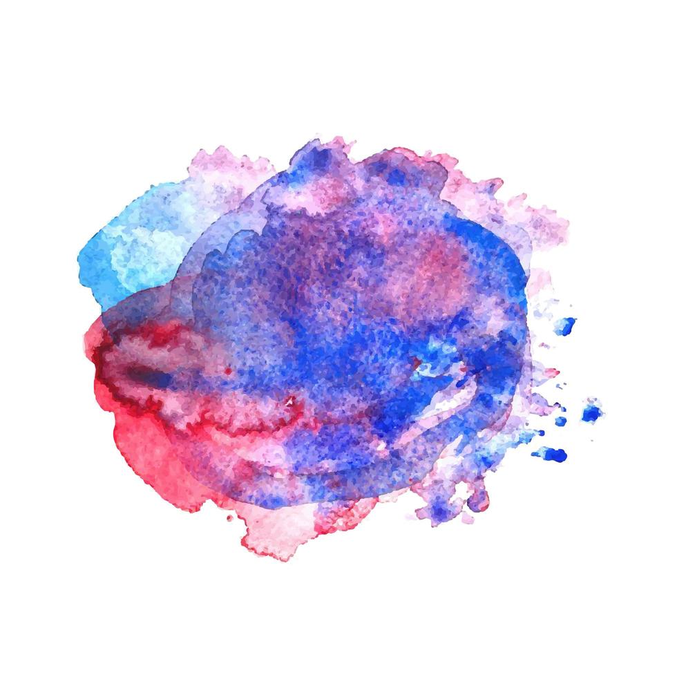 tache d'aquarelle colorée vecteur