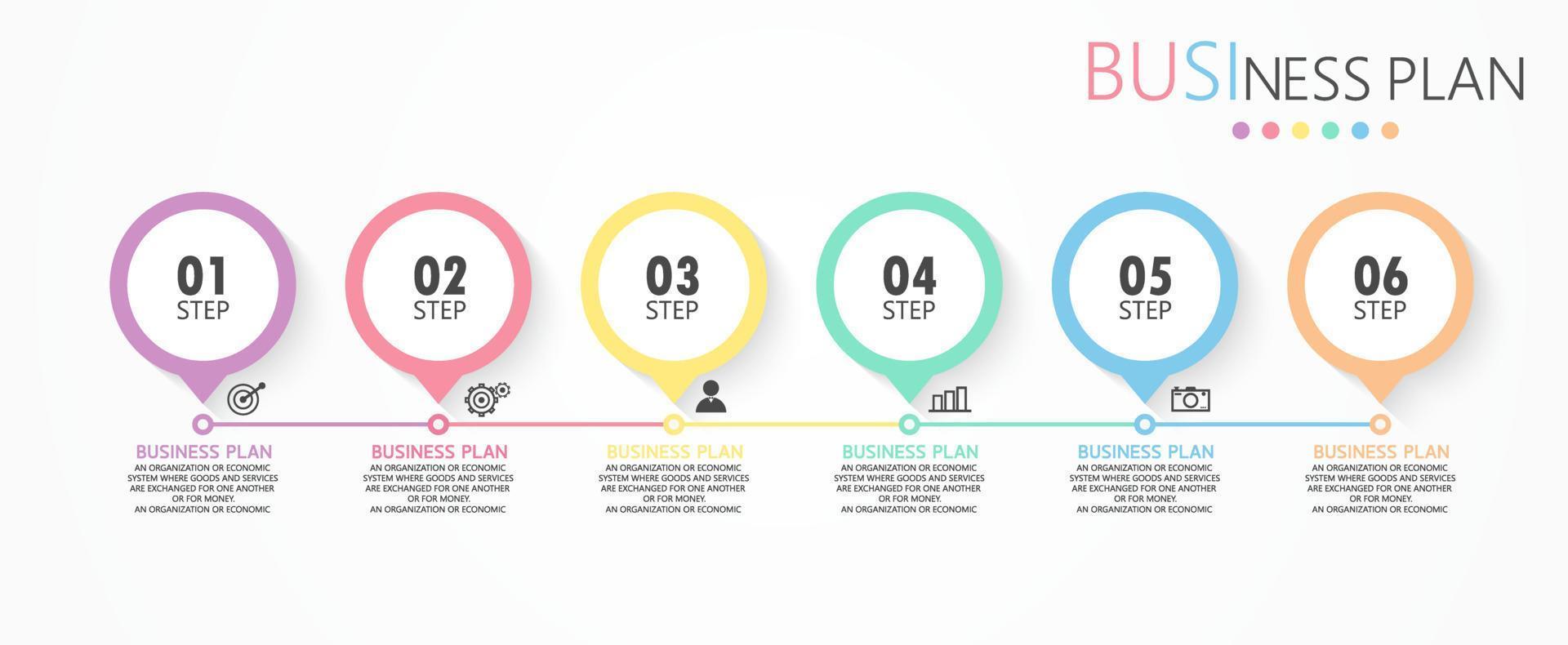 modèle d'étiquette d'infographie vectorielle avec options d'icônes ou infographie d'étapes pour les présentations d'idées commerciales, il peut être utilisé pour les graphiques d'information, les présentations, les sites Web, les bannières, les médias imprimés. vecteur