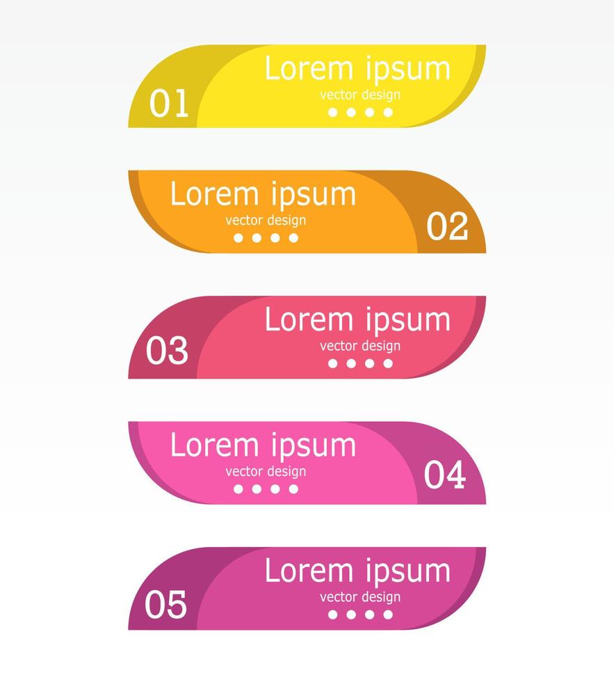 idée d'entreprise de présentation de modèle d'infographie de chronologie avec des icônes, des options ou des étapes. les infographies pour les idées commerciales peuvent être utilisées pour les graphiques de données, les organigrammes, les sites Web, les bannières. vecteur