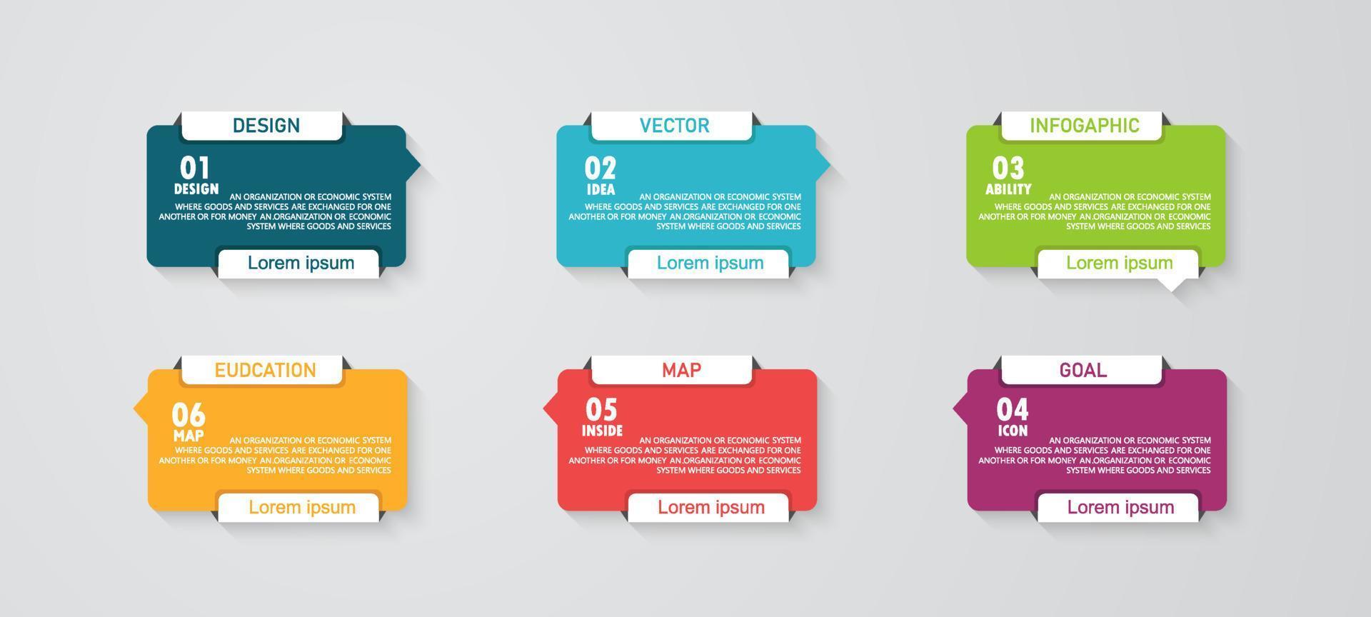 modèle d'étiquette d'infographie vectorielle avec options d'icônes ou infographie d'étapes pour les présentations d'idées commerciales, il peut être utilisé pour les graphiques d'information, les présentations, les sites Web, les bannières, les médias imprimés. vecteur