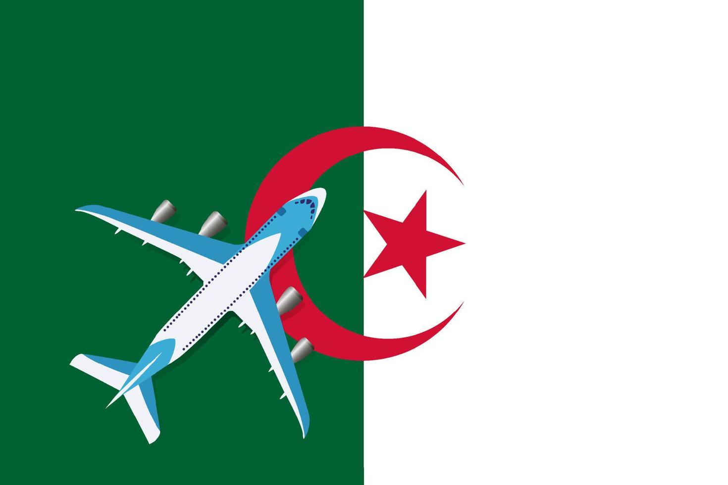 illustration vectorielle d'un avion de passagers survolant le drapeau de l'angola. le concept de tourisme et de voyage vecteur
