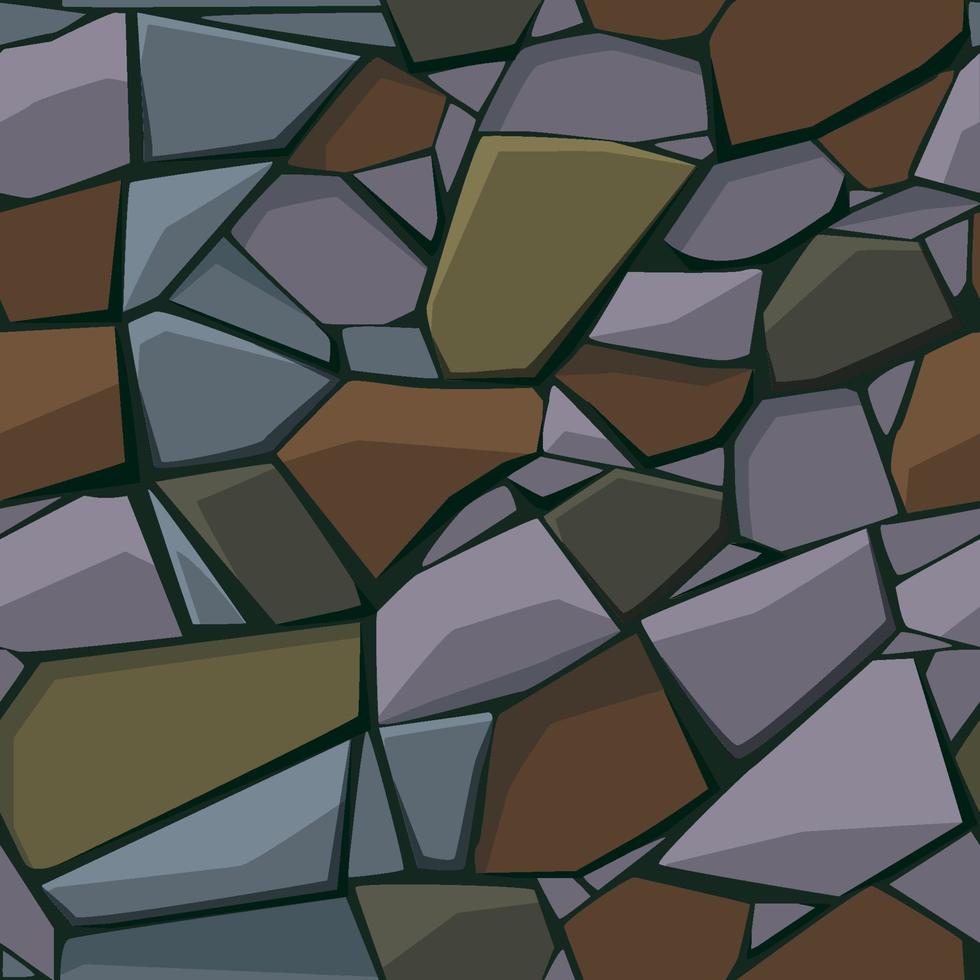 texture transparente et arrière-plan de pavé et de pavés. pierres grises et brunes à l'extérieur. vecteur