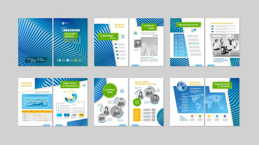 Brochure design créatif vecteur