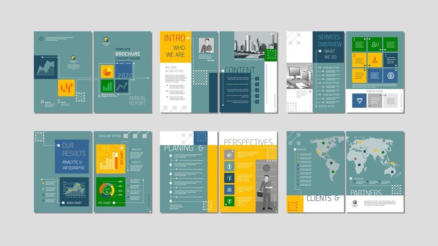 Brochure design créatif vecteur