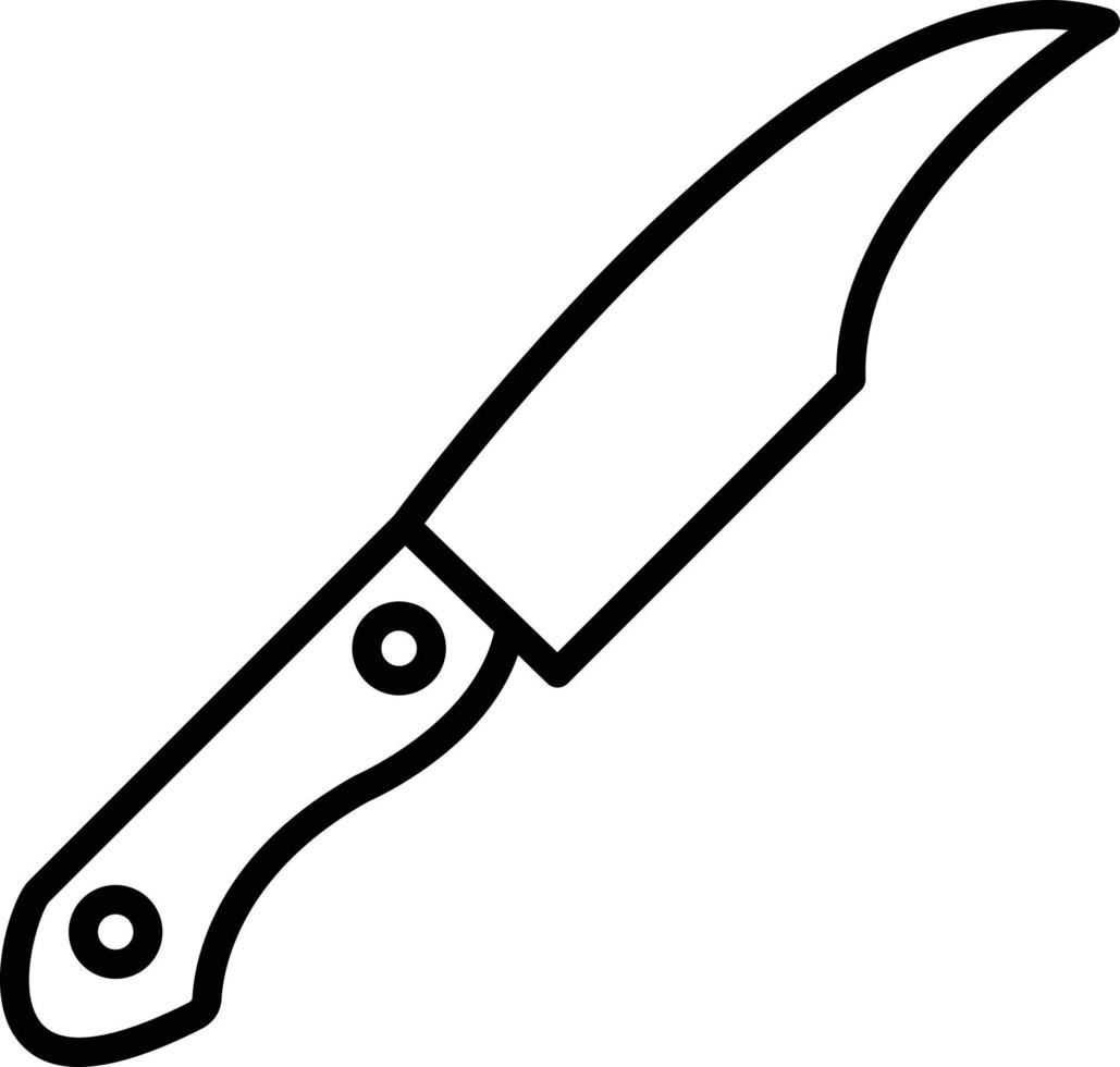style d'icône de couteau vecteur
