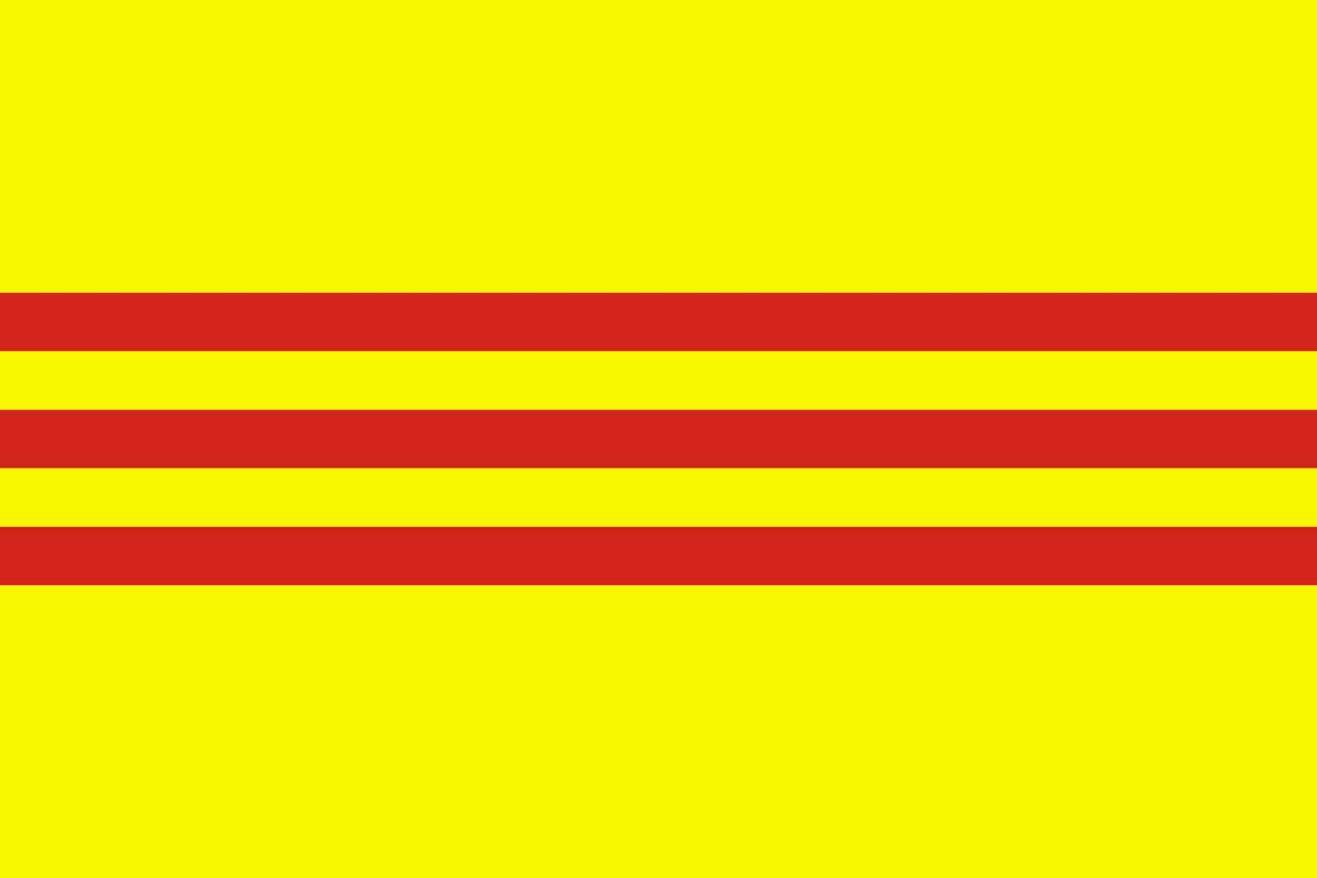 icône de vecteur de drapeau sud-vietnamien. le drapeau du sud du vietnam.