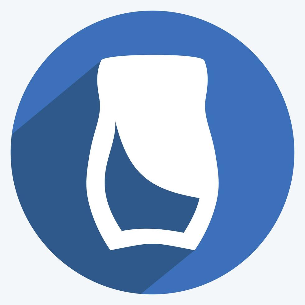 icône de bouteille de café dans le style branché de grandissime isolé sur fond bleu doux vecteur