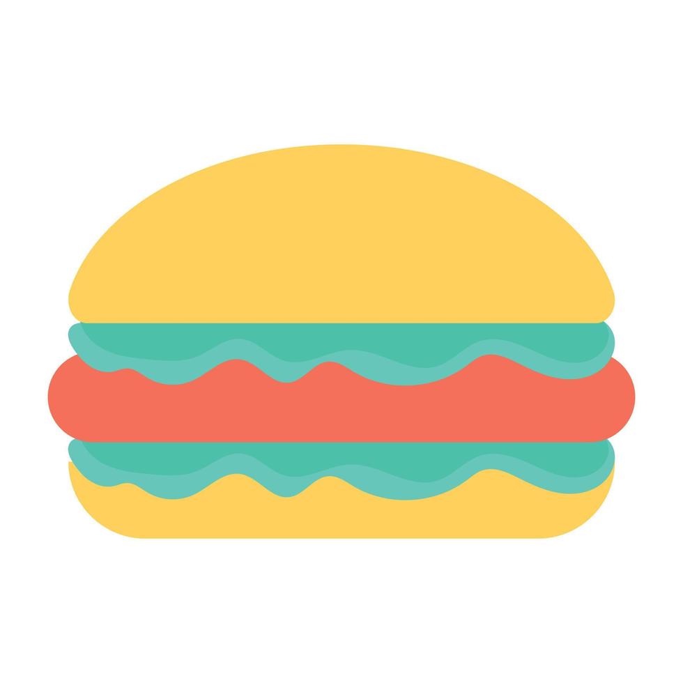 concepts de hamburger à la mode vecteur