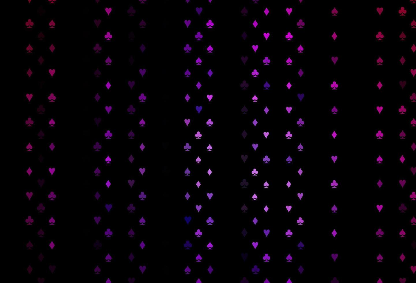 couverture vectorielle violet foncé avec des symboles de pari. vecteur