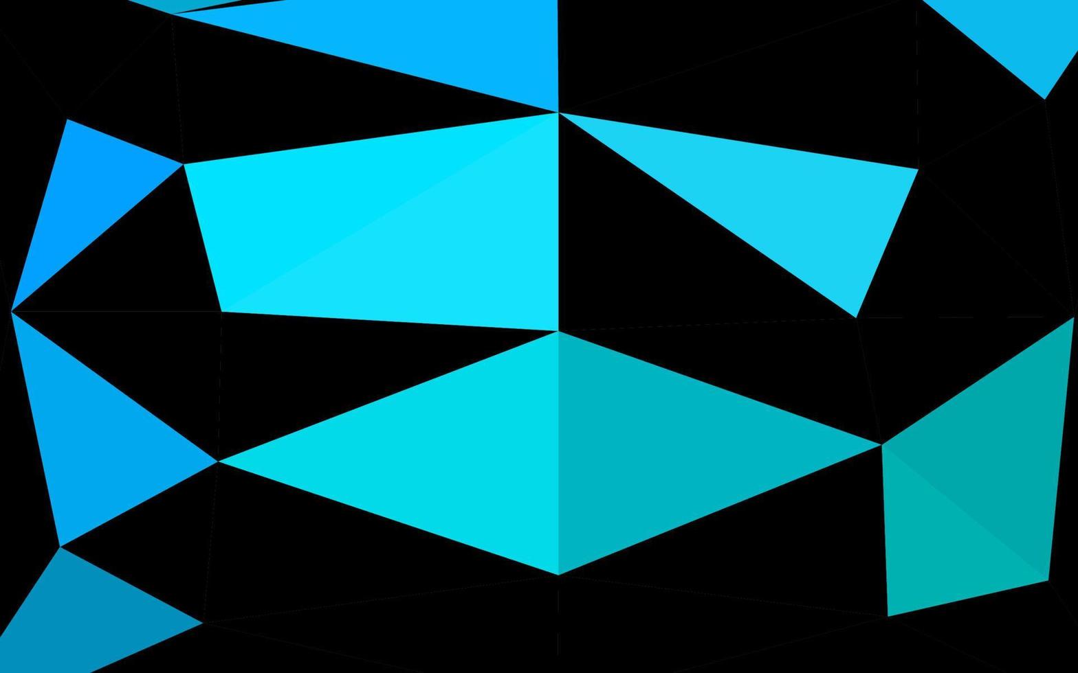 modèle de mosaïque triangle vecteur bleu clair, vert.