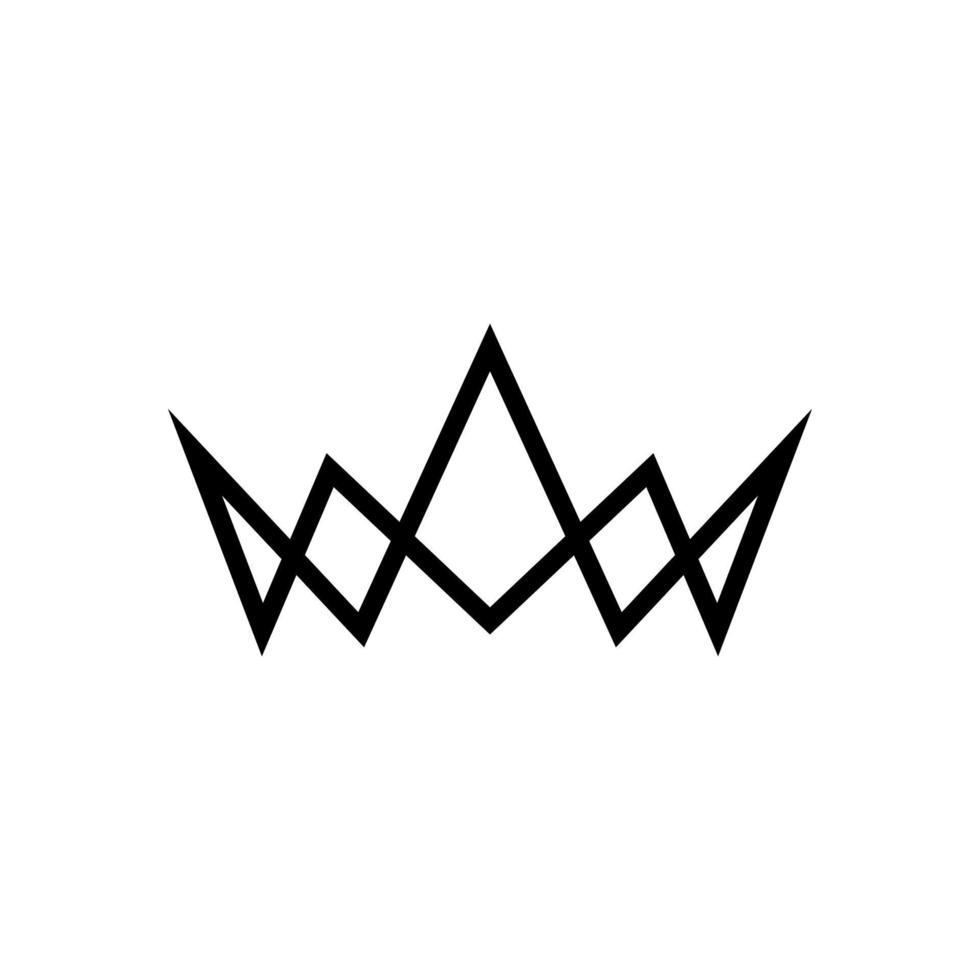 couronne. vecteur de logo de couronne. image du logo de la couronne royale. signe simple d'icône de couronne. illustration de conception de vecteur plat icône couronne.