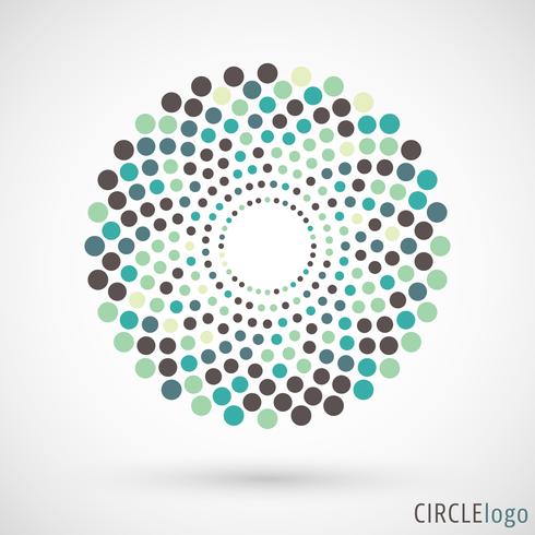 Logo de cercle abstrait vecteur
