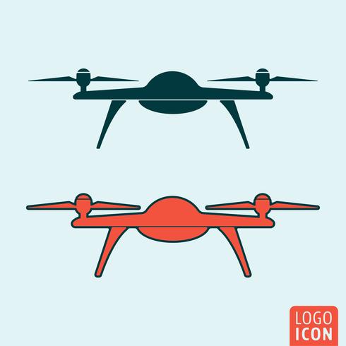 Icône de drone isolé vecteur