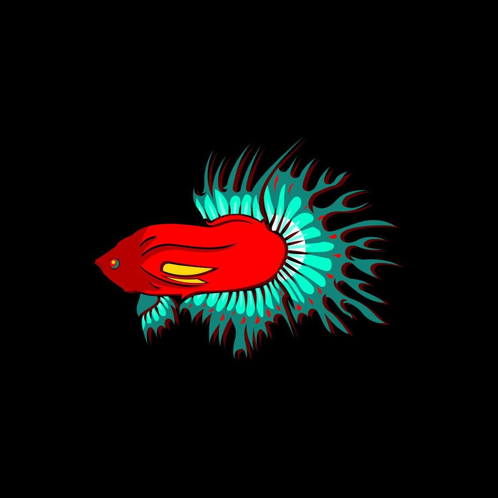 illustration de poisson betta vecteur