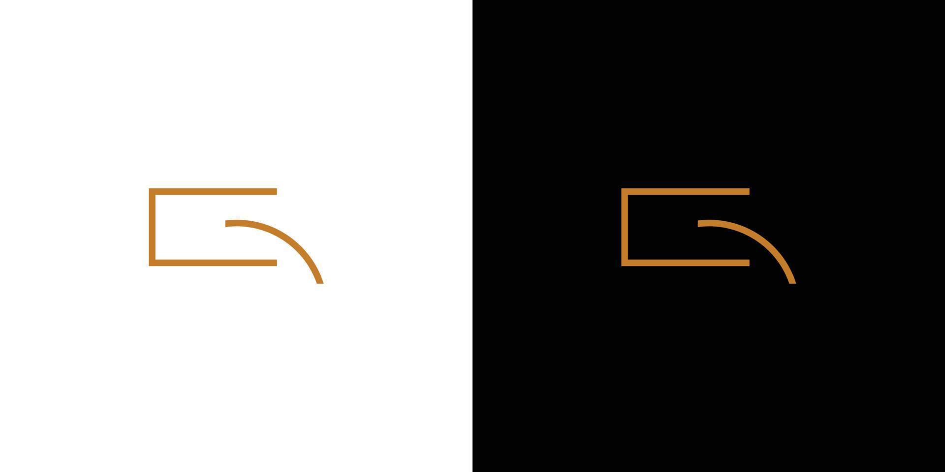 création de logo initiales lettre g moderne et luxueuse vecteur