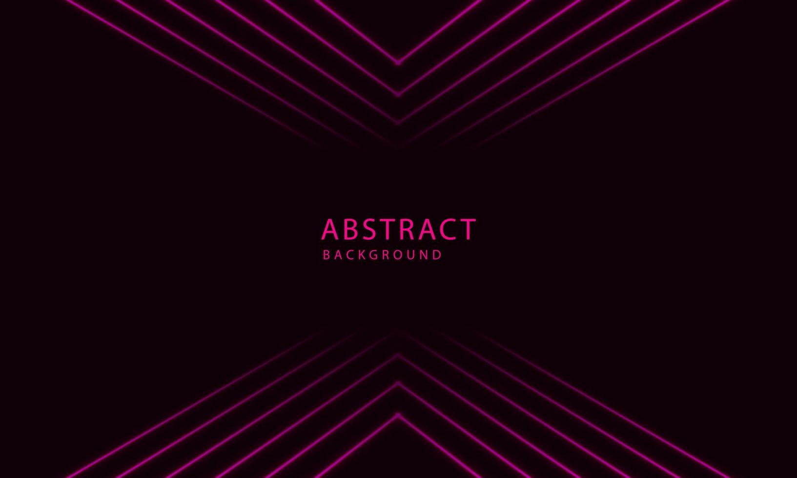 formes de néon rose abstrait de science-fiction futuriste sur fond noir. conception de papier peint exclusive pour affiche, brochure, présentation, site Web, etc. vecteur
