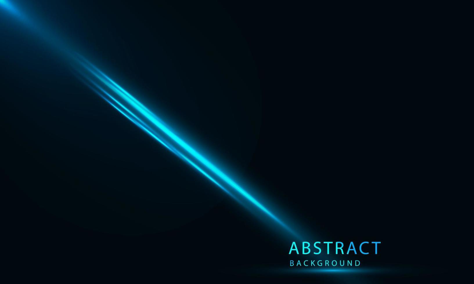lumière abstraite sur fond de technologie concept de communication hitech fond d'innovation. néon bleu clair, brillant. vecteur